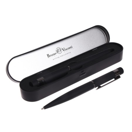 Switching handle, 1.0 mm, Bruno VisConti Verona, blue rod, black metal case, in a metal case