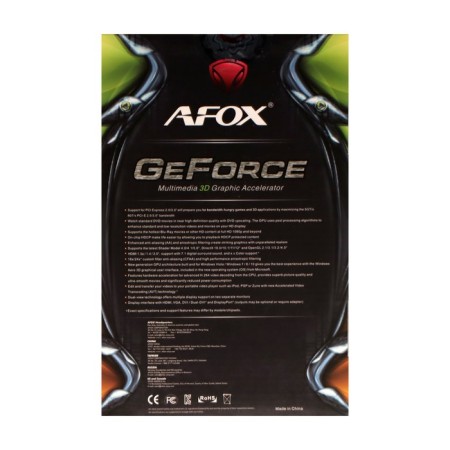 Video card Afox GT740 LP SINGLE FAN, 2GB, 128BIT, GDDR5, DVI, HDMI, VGA, HDCP-7