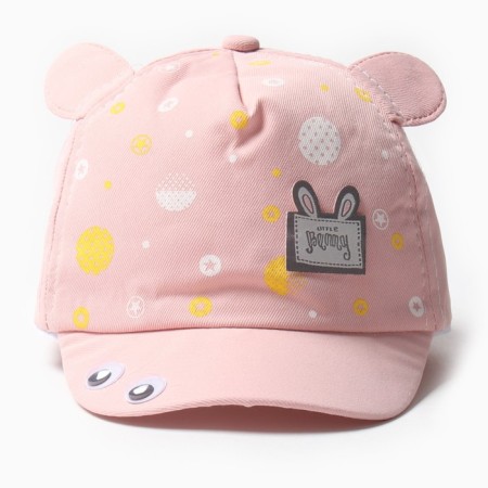Baby Minaku cap with ears, pink color, rr 44-46-1