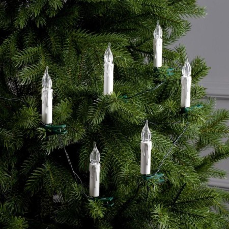 Garland “thread” 4 m with nozzles “candles on the clothespin”, IP20, dark thread, 20 LED, glow warm white, 220 V-1