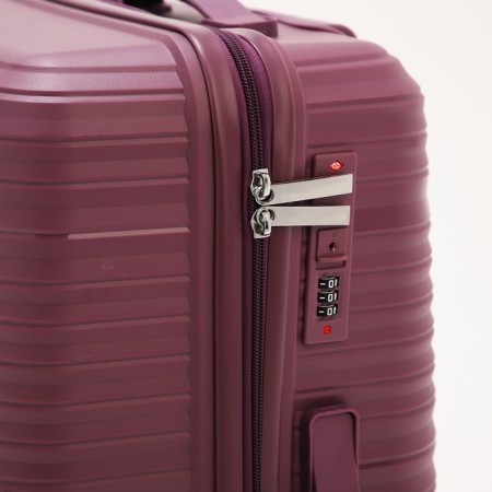 Middle suitcase 24 ", lightning department, code castle, 4 wheels, purple color-3
