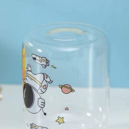Water bottle "Cosmonauts", 450 ml, 8.2 × 15 cm, color mix-5