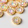 Decor for creativity plastic "Crystal flower" set 30 pcs 1x1x0.5 cm