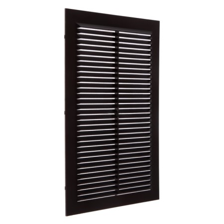 Ventilation grate Zein Lux L200KR, 200 x 300mm, with a grid, ineffective, brown-4