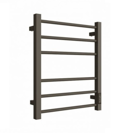 Electric towel "Dvin" S Plaza Neo, 600x500 mm, dimmer, black matte