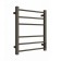 Electric towel "Dvin" S Plaza Neo, 600x500 mm, dimmer, black matte
