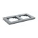 2-seater frame, glass, Catherine series, GFR00-7002-06, graphite