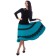 Female skirt, size 48, turquoise color