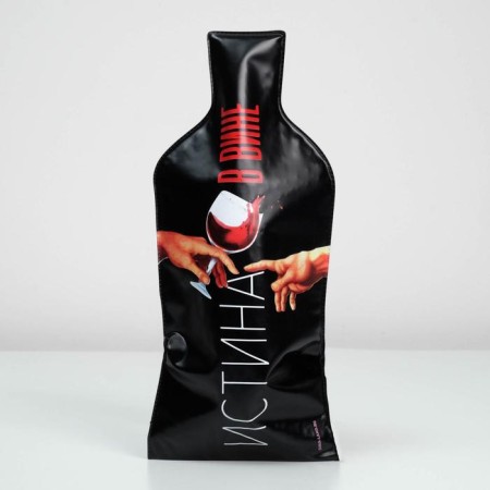 Gift package for a bottle, packaging, “Truth in wine”, 18.8 x 56.3 cm