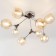 Ceiling chandelier Citilux "Til" CL138185, 80x80x30 cm, 8x60W, E27, brown color