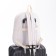 Youth backpack with lightning, 4 pockets, white color