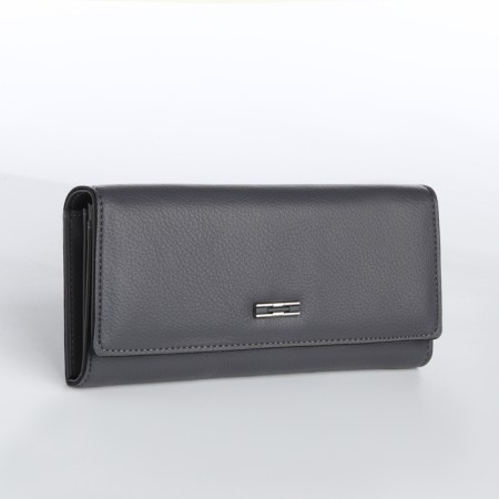 Women's wallet on magnet, gray color