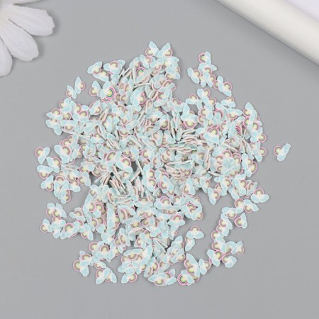 Decor for creativity plastic "Rainbow in the clouds" set of 20 g 0.6x0.8 cm