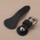 Back button block, 8 × 3 cm, black color
