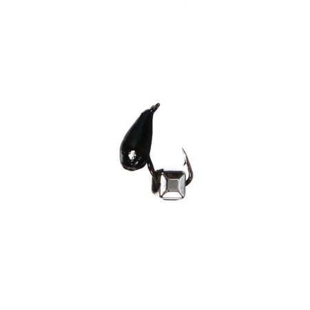 Mormyshka crap black + ball silver, weight 0.4 g-1