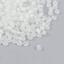 Бисер стекло 6/0 "Облако" светится УФ 450 гр