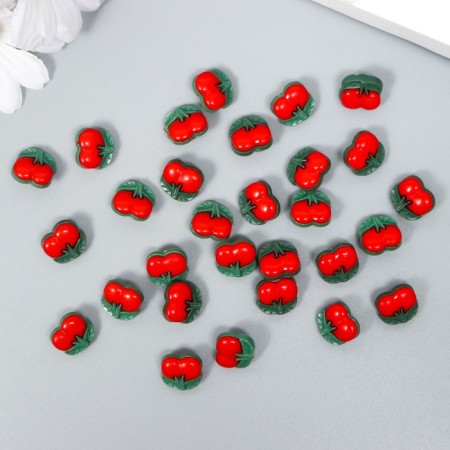 A set of buttons of decorative plastic "Cherries" set 30 pcs 1.3x1.2 cm-2