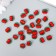A set of buttons of decorative plastic "Cherries" set 30 pcs 1.3x1.2 cm