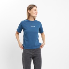 Female T-shirt, dark blue color, size 48