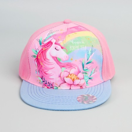 Baby cap for the girl "Miracles around you", rr. 52 cm-5