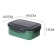 Lunch box, 1.2 l, 2 sections, 19.5 x 7.5 x 14.5 cm, green