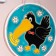 Panel "Raven", 19.5 cm, Mayolik