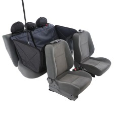 Автогамак-трансформер для перевозки крупных собак 20+ кг, 145 х165 см, серый, поролон