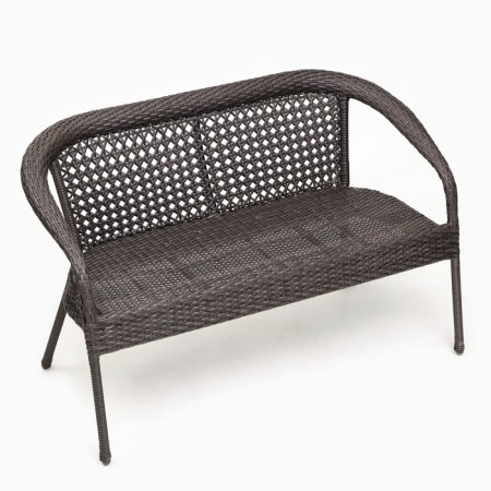 Garden of artificial rattan 130x70x80cm wenge-3