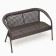 Garden of artificial rattan 130x70x80cm wenge