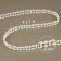Pearls on threads, flat, 10 mm, 9 ± 1 m, milk color