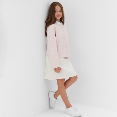 Жакет для девочки, MINAKU :Party Dress, цвет розовый, рост 122 см-9