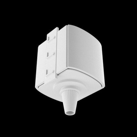 Connector for the track system Technical tra010-1-a-w, 3.5x3.8x4 cm, white color-5