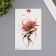 Tattoo on the body color "flower red ink" 11.4x21 cm
