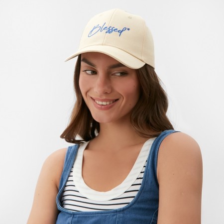 Women's cap with embroidery MIST BLESSED, Milk, p. 56-58