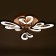 Causteen with PDU 661342/12 LED 140W Dimmer 3 modes 3000-6000k coffee 59x59x8 cm Bayerluux