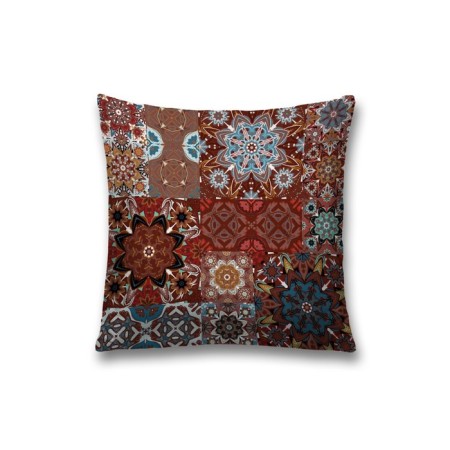 Decorative pillowcase "flowers mixed", on a zipper, size 45x45 cm