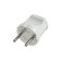 Right fork Smartbuy, 10 A, 250 V, without salary, white