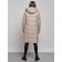 Coat insulated winter female, size 50, beige color