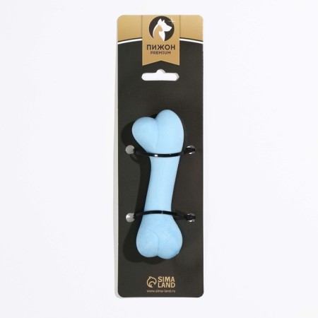 Toy floating "bone-wave" Piggon Premium, foamed TPR, 12.5 x 4 cm, blue-2