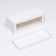 Box for roll with a window, white 27.5 x 11 x 10 cm. Confectionery packaging