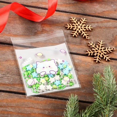 BOPP package with sticky tape, "Korean style", 10*10+3cm mix-8
