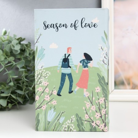 Safe-book wood to the leatherette "Love" 21x13x5 cm-5
