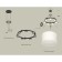 Ambrella Light Acrylic lamp, XR92051604, GX53 LED 12 W, black sand, white matte