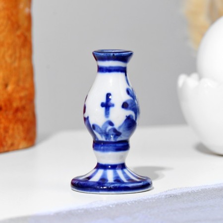 Candlestick, gzhel 6 cm