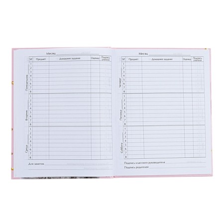 Universal diary for grades 1-11, Kisa, solid cover 7BC, glossy lamination, 40 sheets-7