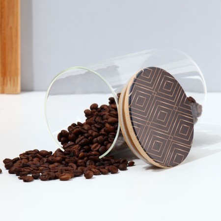 Bank for storage "Geometry", 950 ml-4