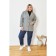 Female jacket, size 66, gray color