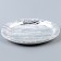 Paper "Strips" plate, in the set 6 pcs., Silver color