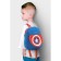 Blue backpack on a zipper, with a pocket, 19 x 22 cm "Captain America", Avengers