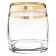 A set of glasses for whiskey, Panto Gold decor, 290 ml X 6 pcs.